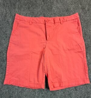 Magellan Outdoors Women's Coral Chino Shorts Size 16 Casual Stretch Hiking